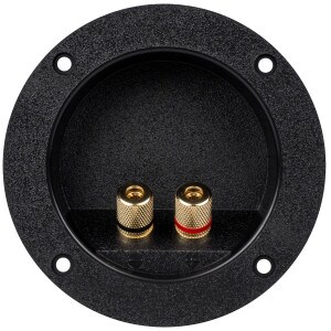 Main product image for Gold Banana 5-Way Recessed Speaker Terminal Round 260-311